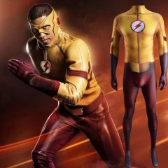 The Flash Season 3 Kid Flash Wally West Cosplay Costume Adult Kids