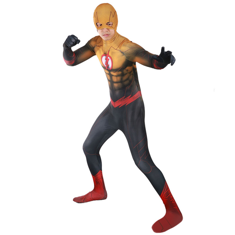 Justice League Reverse Flash Cosplay Costume Adult Kids