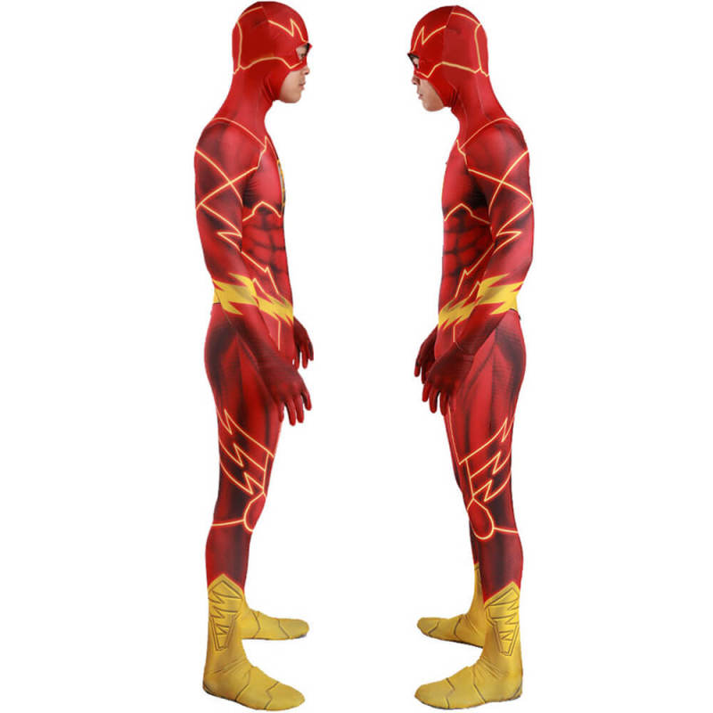 The Flash Barry Allen Comics Cosplay Costume Adult Kids