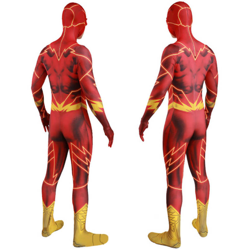 The Flash Barry Allen Comics Cosplay Costume Adult Kids