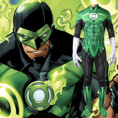 Green Lantern Body Suit Cosplay Costume Adult Kids