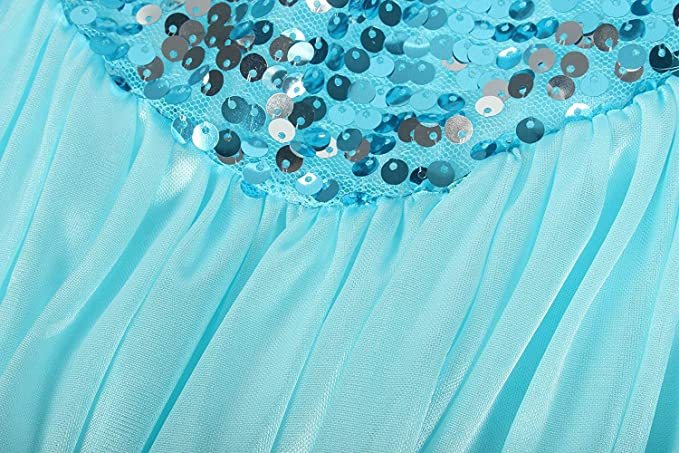 (Ready to Ship) Frozen 2 Princess Elsa Blue Sparkly Party Dress