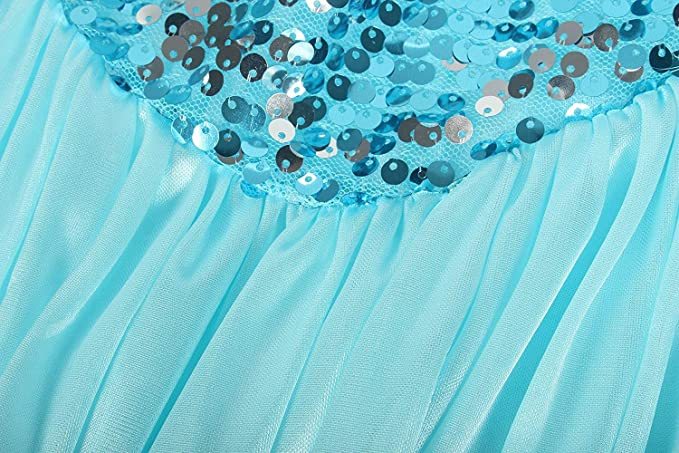 (Ready to Ship) Frozen 2 Princess Elsa Blue Sparkly Party Dress