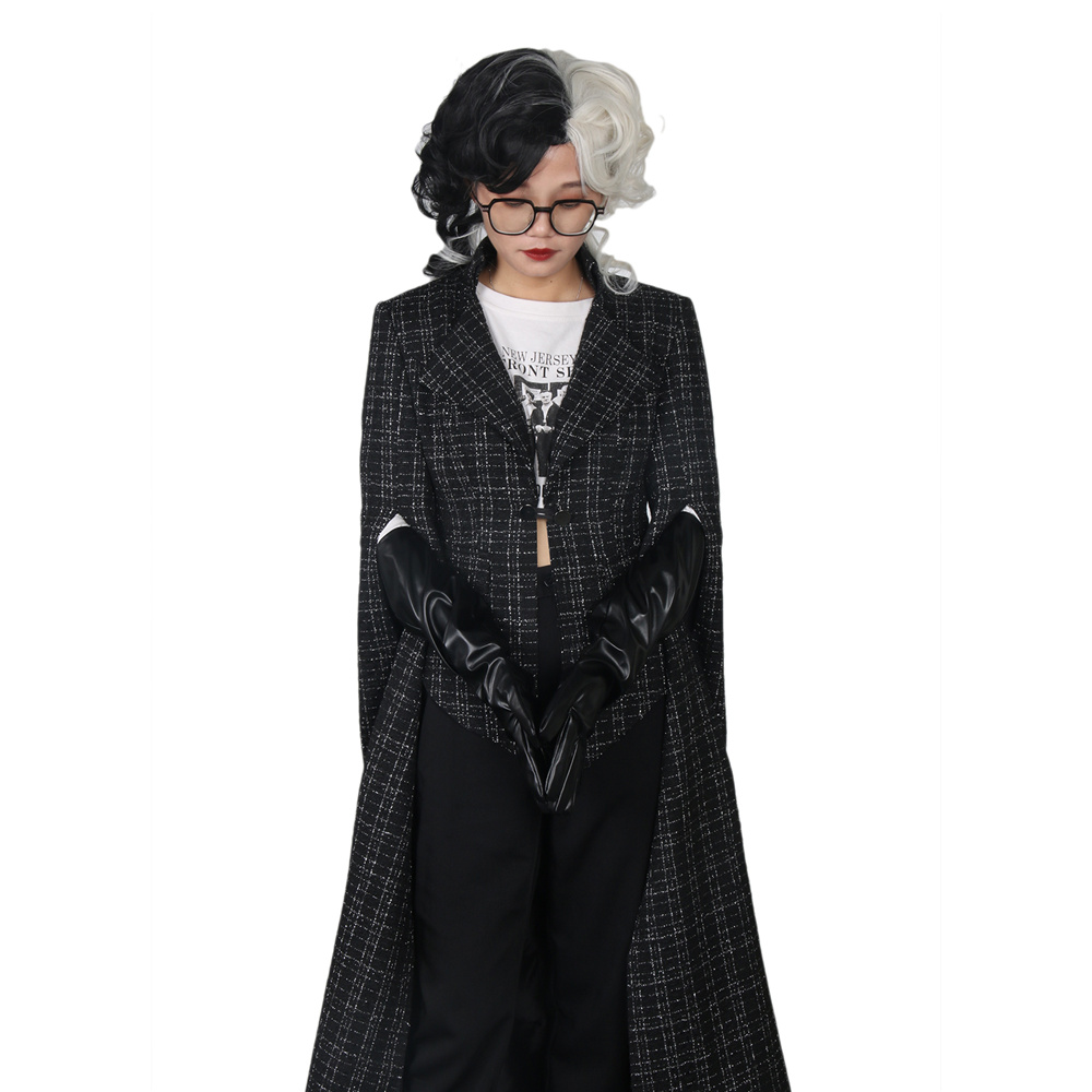 Cruella de Vil Cruella Emma Stone Cosplay Costume Halloween Outfit