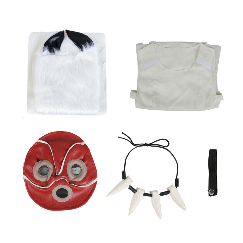 Princess Mononoke San Wolf Girl Cosplay Costume With Mask