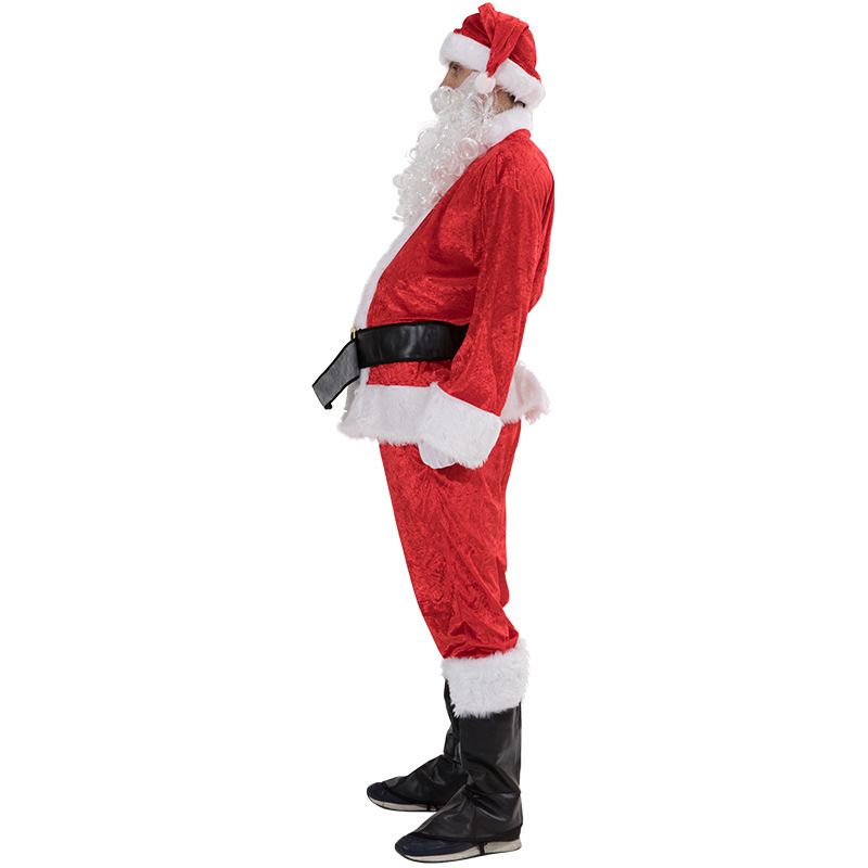 Christmas Santa Suit Cosplay Costume Fake Belly