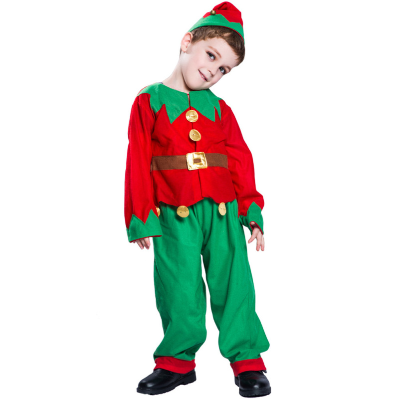 Christmas Elf Kids Party Cosplay Costume