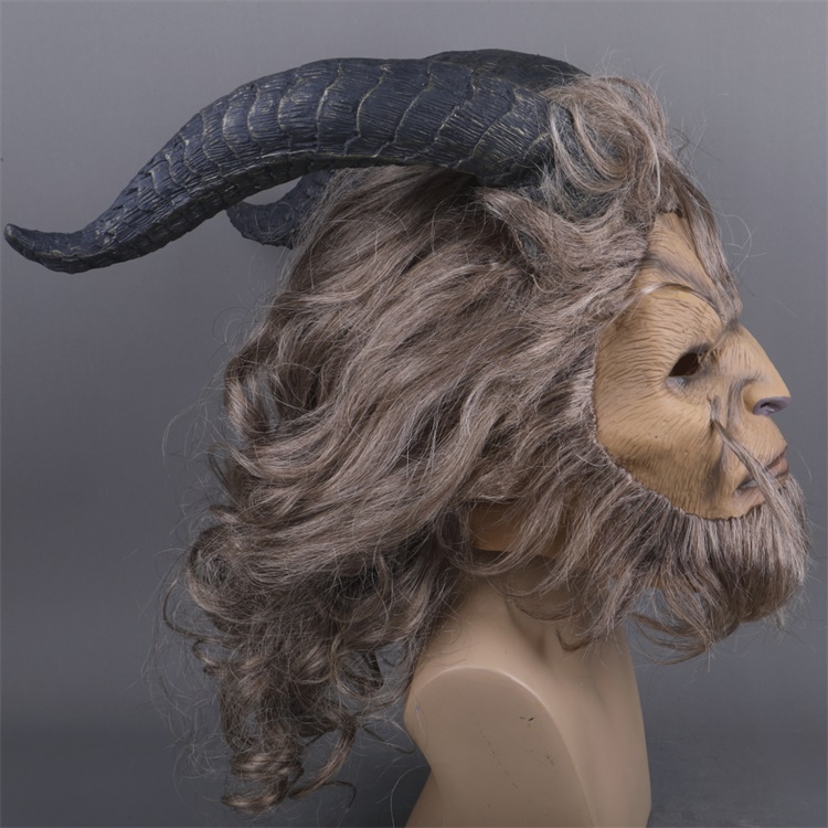 Beauty and the Beast Adam Prince Cosplay Mask with Wig