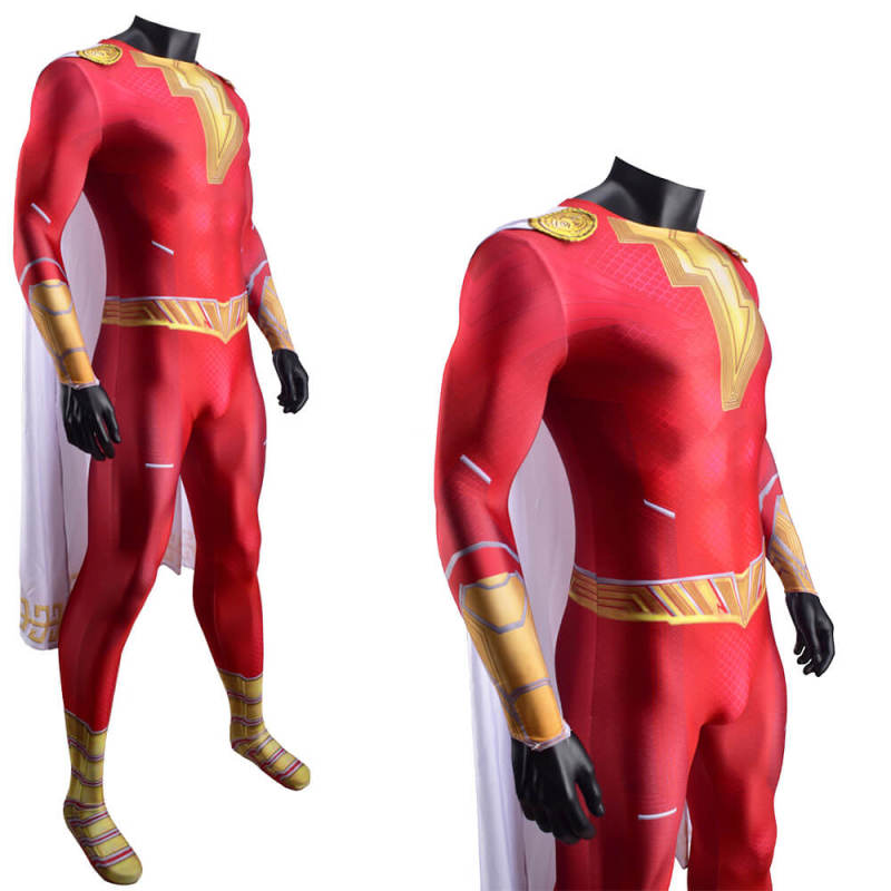 Shazam! Fury of the Gods Billy Batson Cosplay Costume Kids Adults