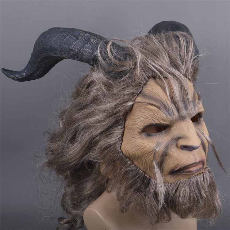 Beauty and the Beast Adam Prince Cosplay Mask with Wig