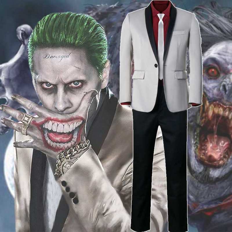 Jared Leto Batman Joker Suicide Squad Cosplay Costume (Ready to Ship)