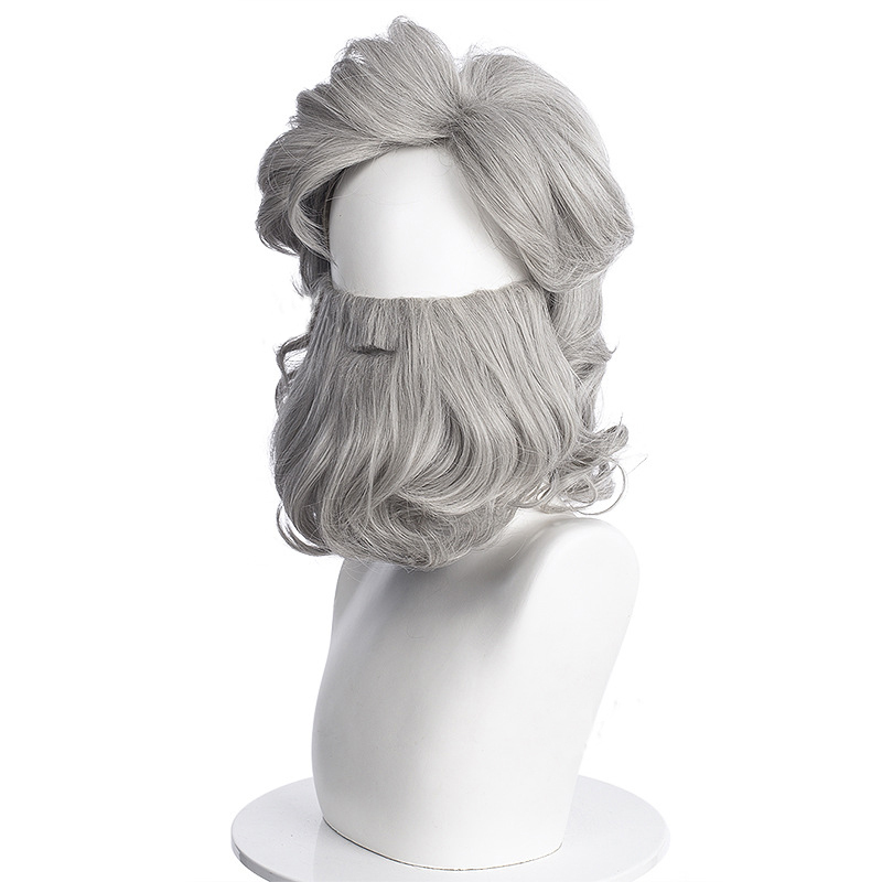The Christmas Chronicles 2 Santa Claus Silver Cosplay Beard and Wigs