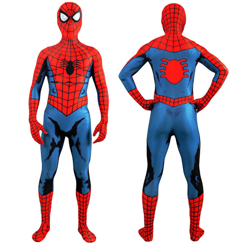 Classic John Romita Comic Spider-Man Cosplay Costume Adults Kids