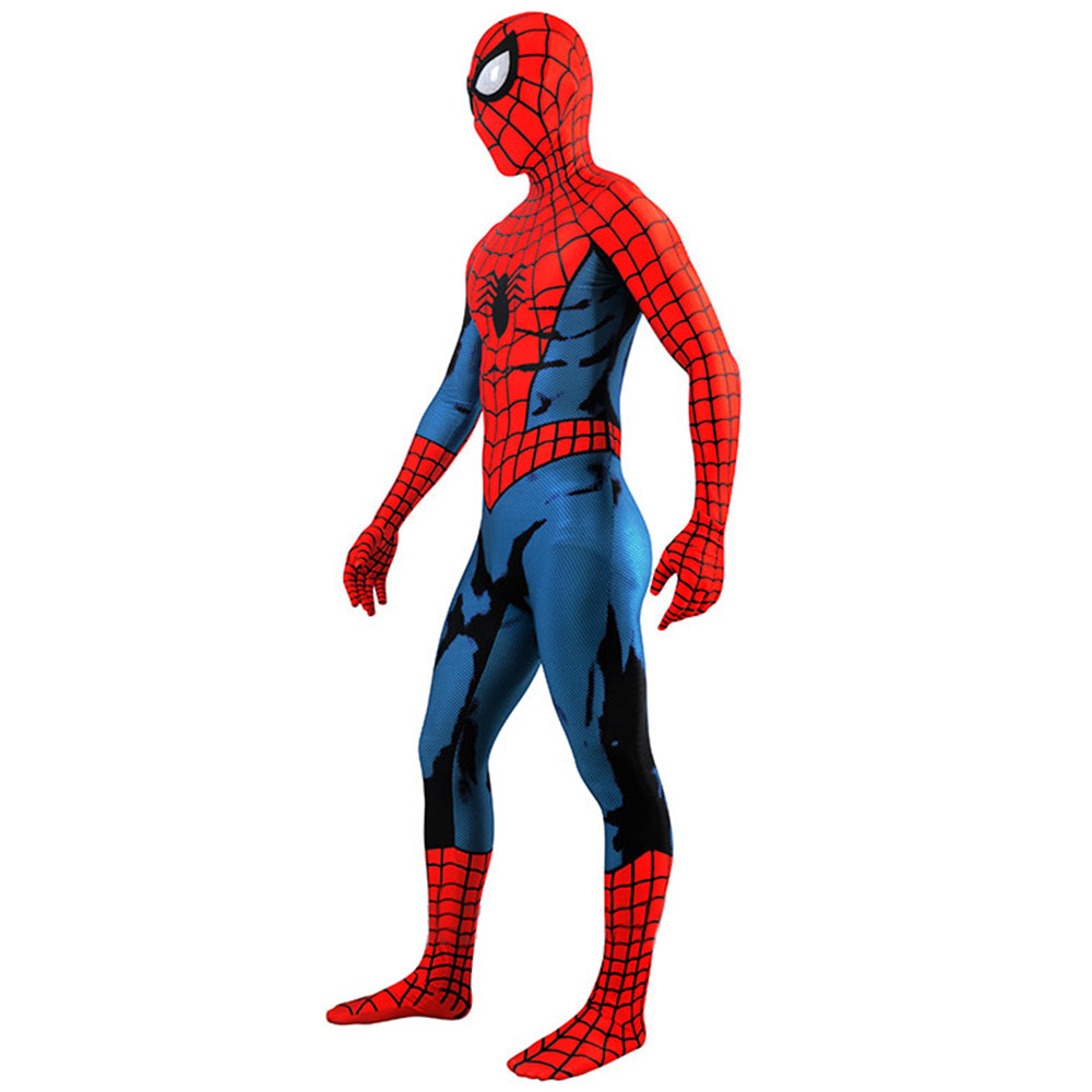 Classic John Romita Comic Spider-Man Cosplay Costume Adults Kids