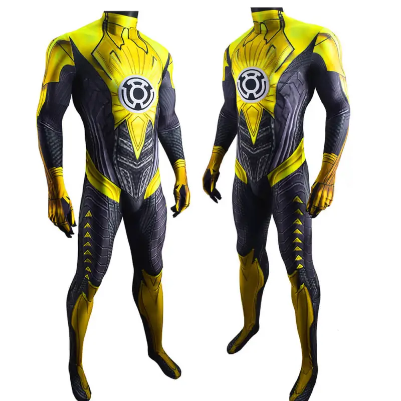 Green Lantern Thaal Sinestro Cosplay Costume Adult Kids