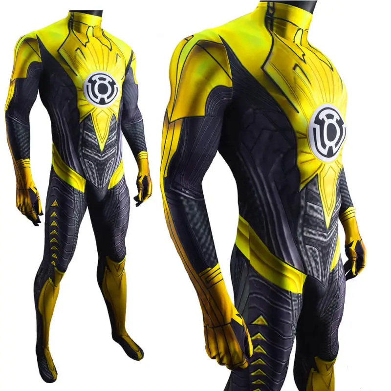 Green Lantern Thaal Sinestro Cosplay Costume Adult Kids