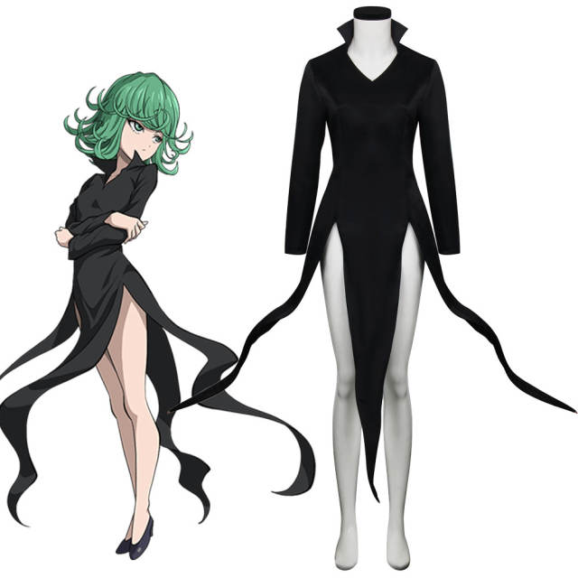 Anime One Punch Man Tatsumaki Tornado of Terror Cosplay Costume