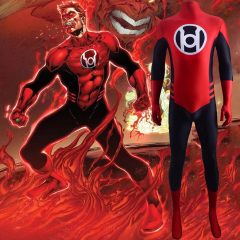 Red Lantern Corps Cosplay Costume Adult Kids