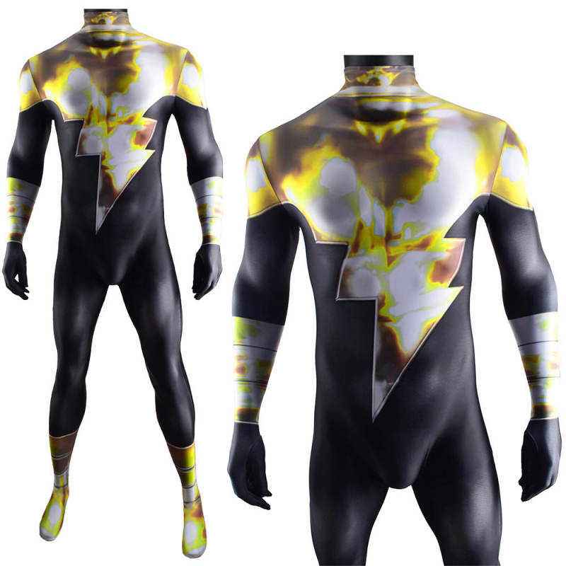 Shazam Black Adam Cosplay Costume Adult Kids