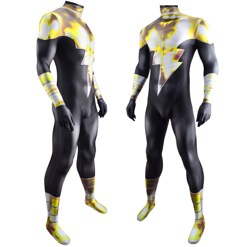 Shazam Black Adam Cosplay Costume Adult Kids