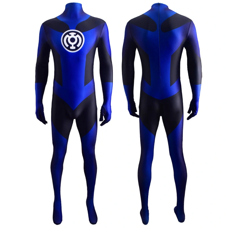 Green Lantern Blue Lantern Corps Cosplay Costume Adult Kids