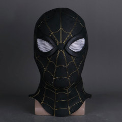 Spider-Man 3: No Way Home Black And Gold Cosplay Mask