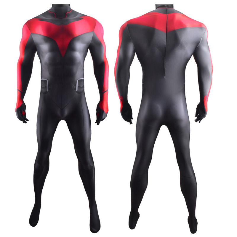 Teen Titans: Judas Contract Nightwing Red Body Suit Adult Kids