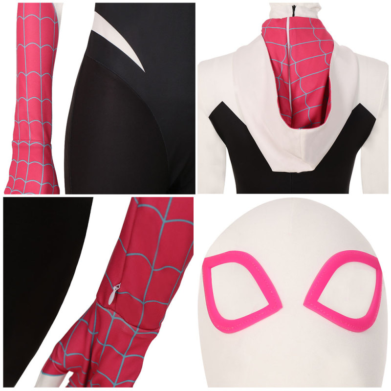 Spider-Man: Across the Spider-Verse Gwen Stacy Cosplay Costume (Without Shoes)