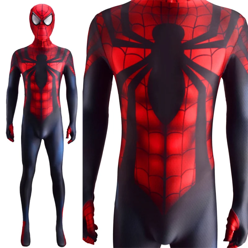 Scarlet Spider-Man Ben Reilly Cosplay Costume Adults Kids