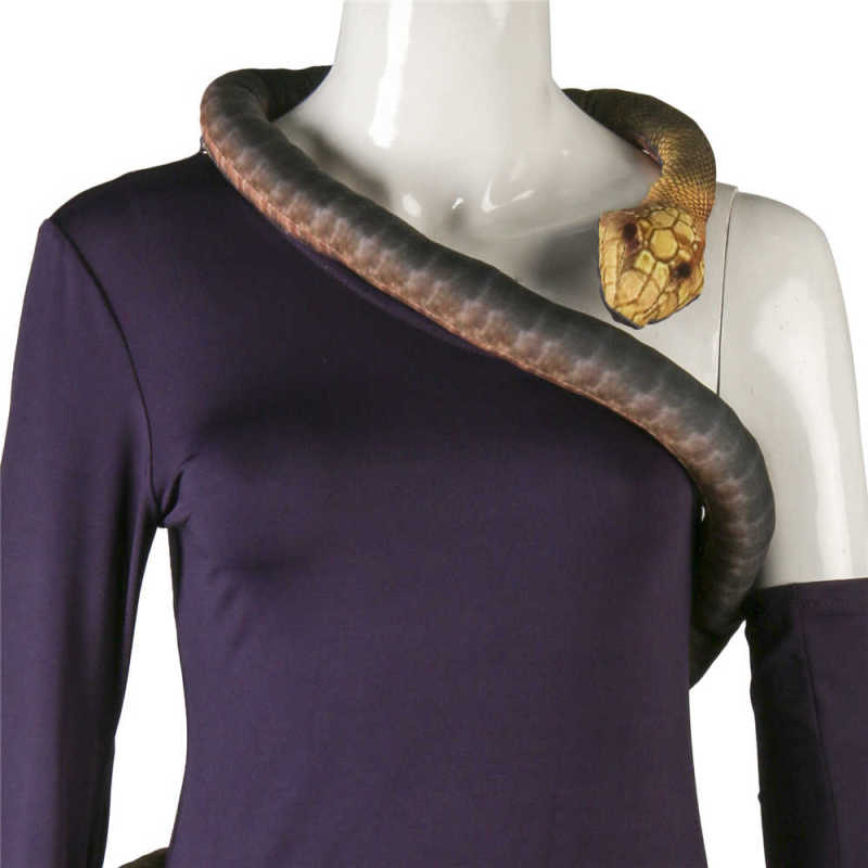 The Witches Grand High Witch Anne Hathaway Purple Dress With Snake Replica