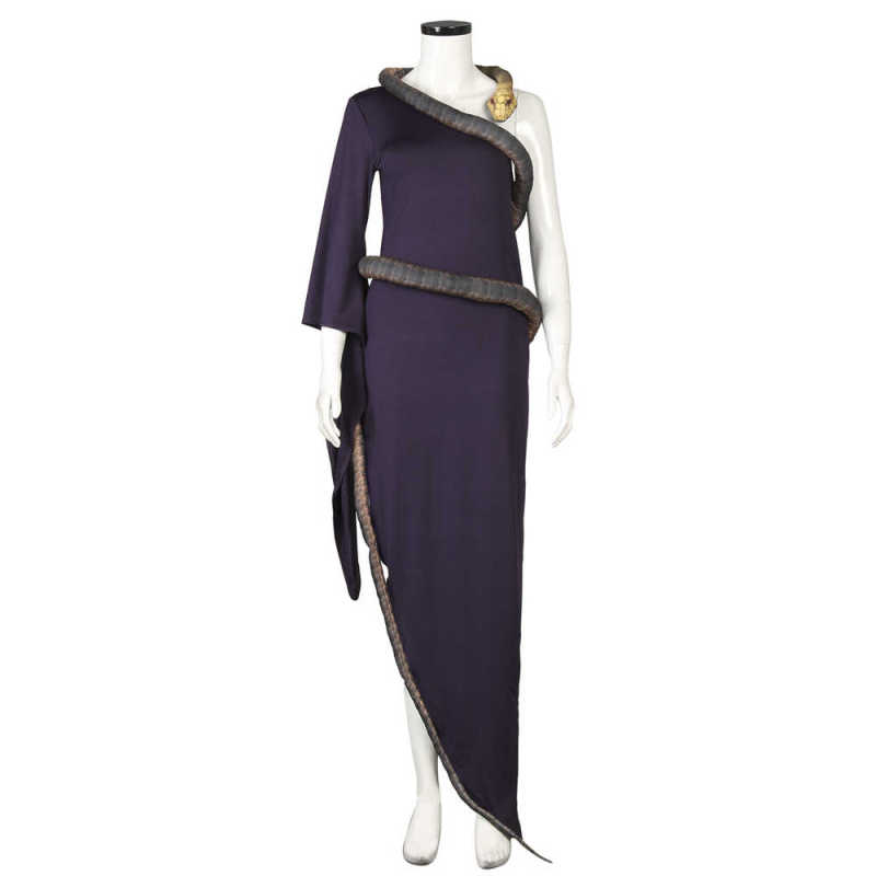 The Witches Grand High Witch Anne Hathaway Purple Dress With Snake Replica