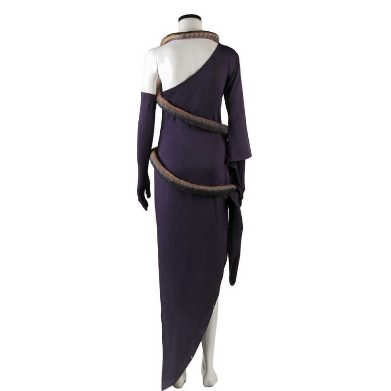 The Witches Grand High Witch Anne Hathaway Purple Dress With Snake Replica