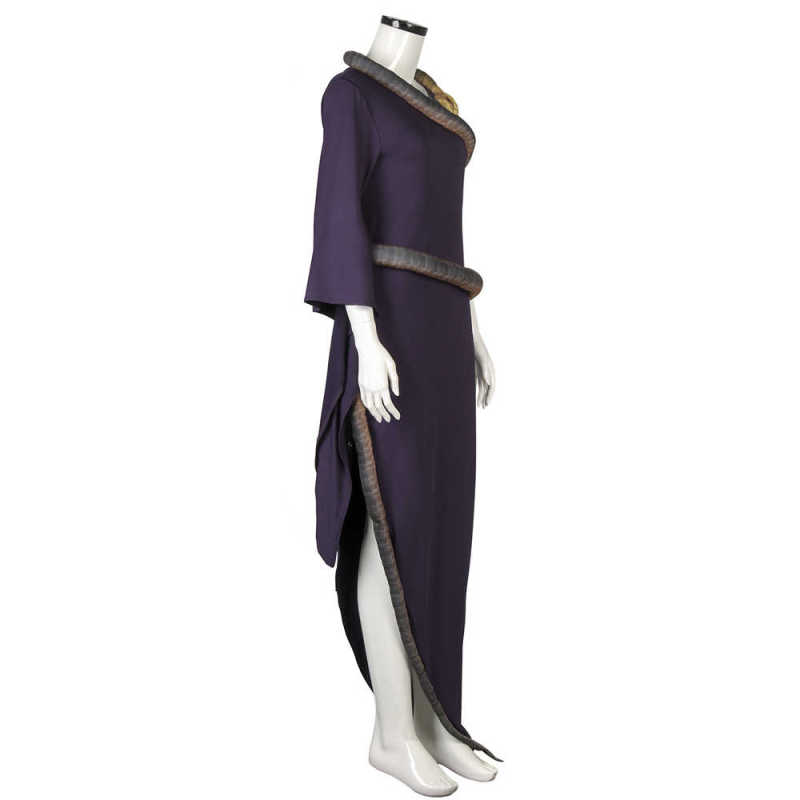 The Witches Grand High Witch Anne Hathaway Purple Dress With Snake Replica