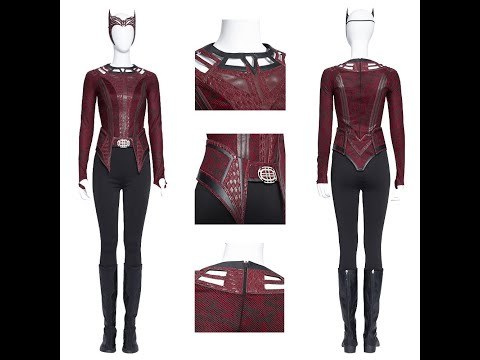 Doctor Strange in the Multiverse of Madness Wanda Maximoff Scarlet Witch Cosplay Costume (No Boots)