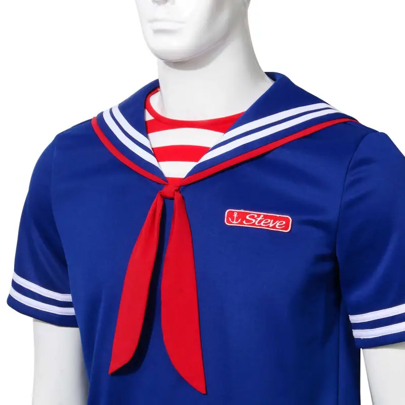 Adults Stranger Things 3 Steve Harrington Scoops Ahoy Cosplay Costume