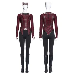 Doctor Strange in the Multiverse of Madness Wanda Maximoff Scarlet Witch Cosplay Costume (No Boots)