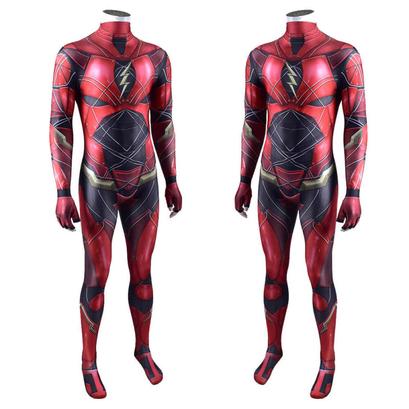 Justice League The Flash Barry Allen Cosplay Costume Adult Kids