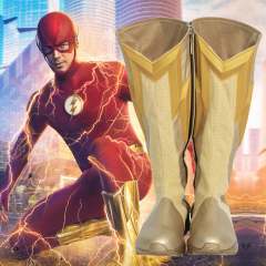 (Available after Halloween) The Flash Season 8 Barry Allen Cosplay Boots
