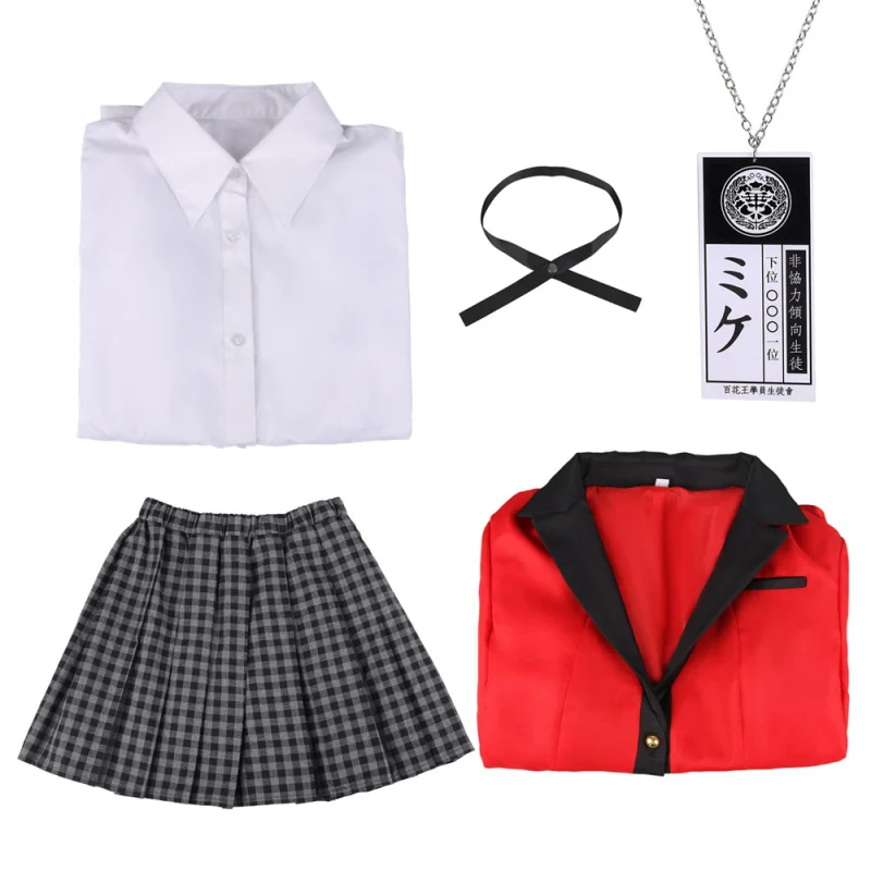 Kakegurui Compulsive Gambler Yumeko Jabami Cosplay Costume