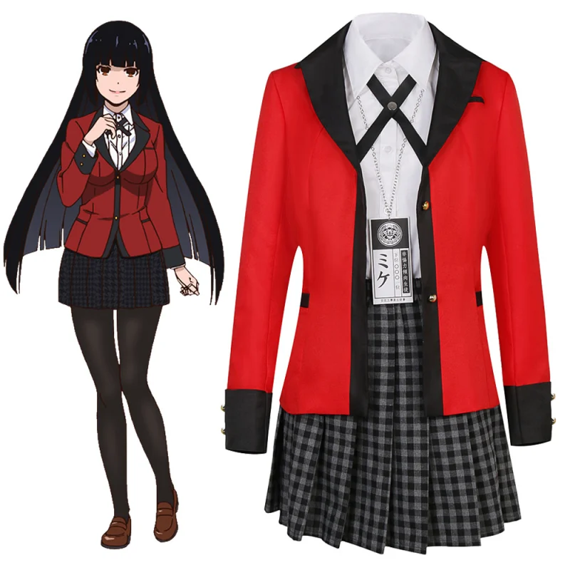 Kakegurui Compulsive Gambler Yumeko Jabami Cosplay Costume