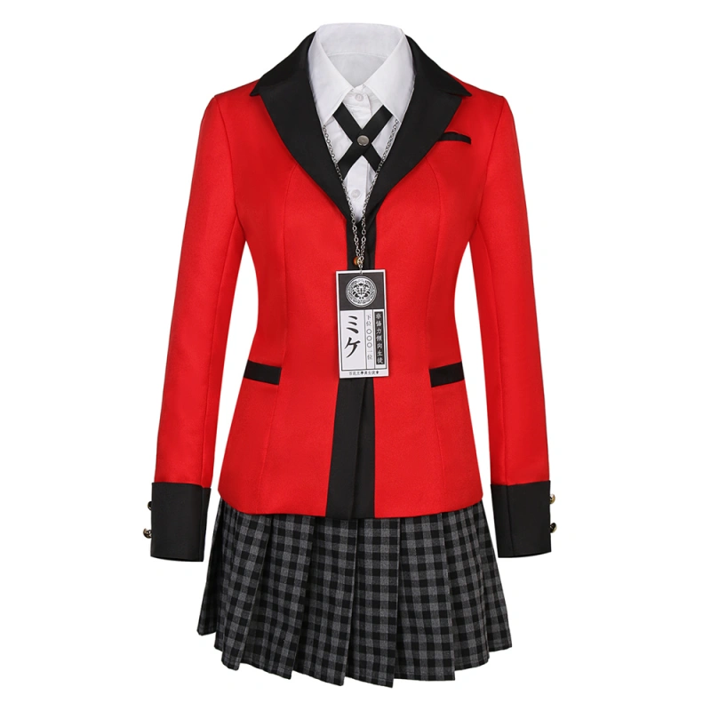 Kakegurui Compulsive Gambler Yumeko Jabami Cosplay Costume