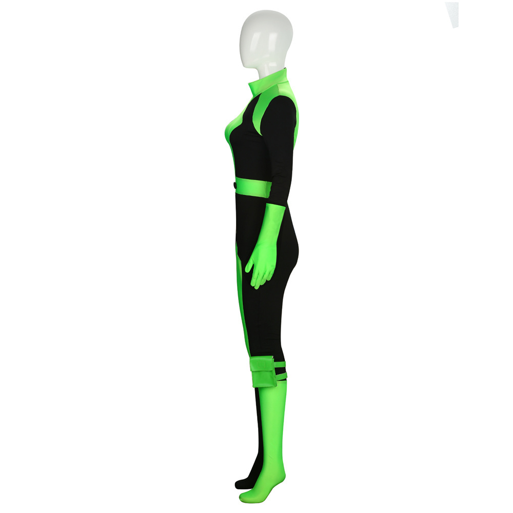 Kim Possible Shego Green Halloween Cosplay Costume