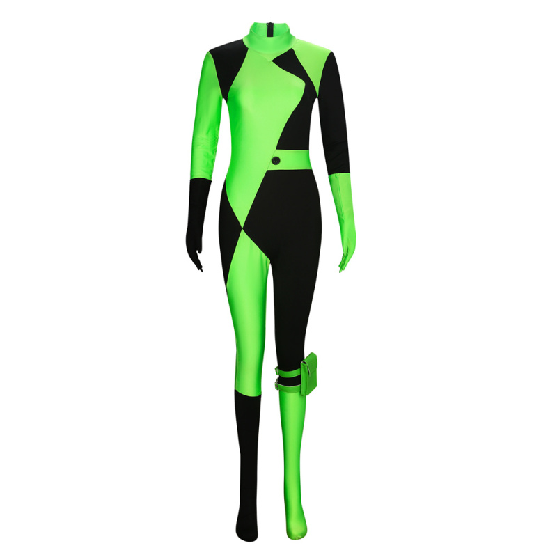 Kim Possible Shego Green Halloween Cosplay Costume