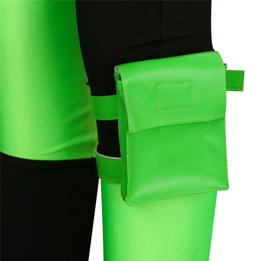 Kim Possible Shego Green Halloween Cosplay Costume
