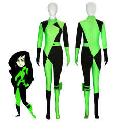 Kim Possible Shego Green Halloween Cosplay Costume (Ready to Ship)