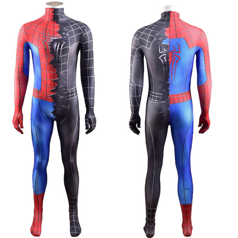 Sam Raimi Spider-Man Red and Black Cosplay Costume Adults Kids