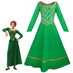 Shrek Princess Fiona Dress Cosplay Costume (S-XXL Ready to Ship)