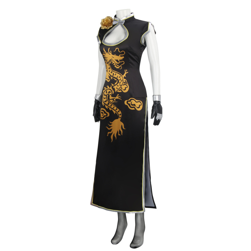 Final Fantasy VII Remake Tifa Lockhart Dragon Cheongsam Cosplay Costume