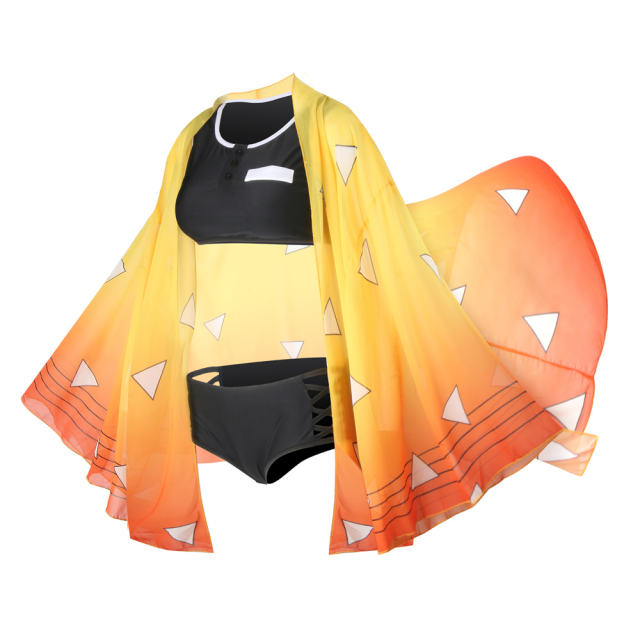 Demon Slayer Kimetsu no Yaiba Agatsuma Zenitsu Summer Swimwear
