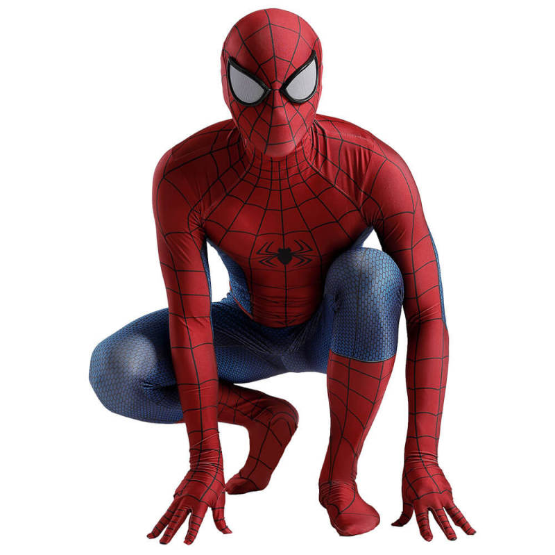 Ultimate Spider-Man Peter Parker Classic Cosplay Costume Adults Kids with Removable Mask